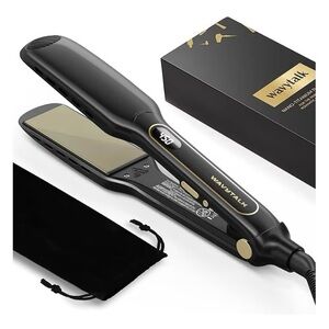 BRAND NEW Wavytalk Wet to Straight Hair Straightener, Titanium 1.75 Inch. Black